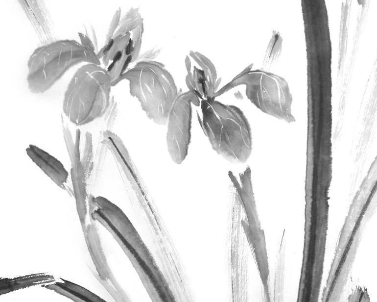 Original Abstract Floral Painting by Anna Vladi Pantsireva
