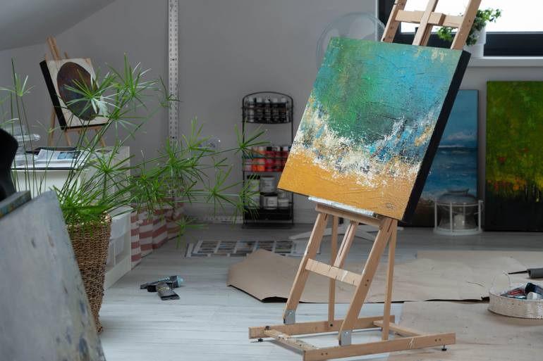 Original Abstract Expressionism Abstract Painting by Daria Podemska