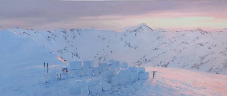 Original Classicism Landscape Painting by Tatiana Derdey