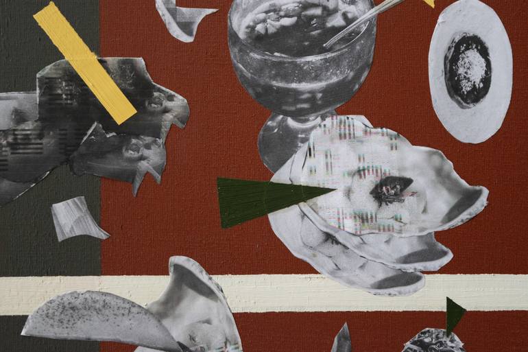 Original Abstract Cuisine Collage by Cheto Menendez