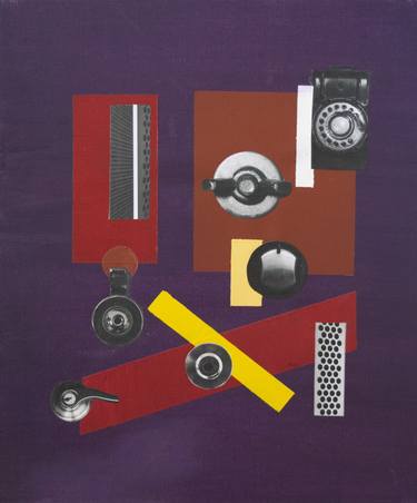 Original Dada Geometric Collage by Cheto Menendez