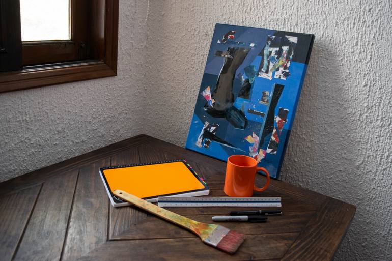 Original Dada Body Collage by Cheto Menendez