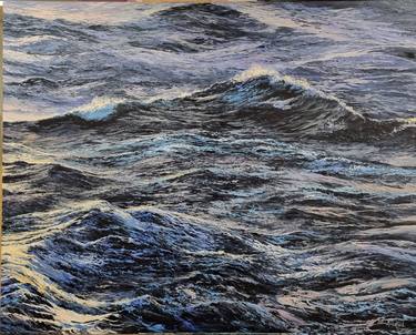 Print of Realism Seascape Paintings by Margaret Hadfield