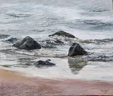 Original Realism Beach Paintings by Margaret Hadfield
