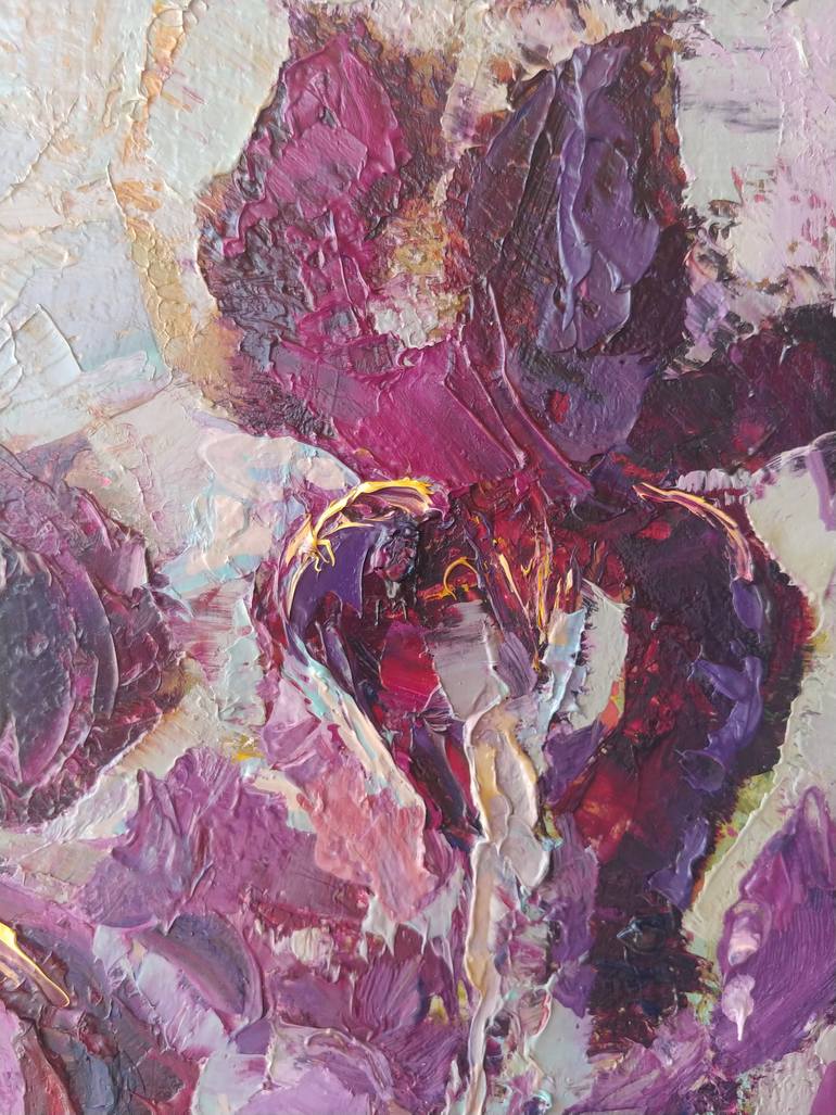 Original Expressionism Floral Painting by Olena Tymoshchuk