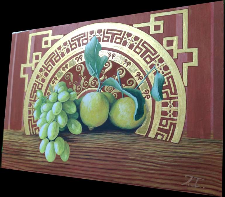 Original Art Deco Abstract Painting by Iwan Juckow