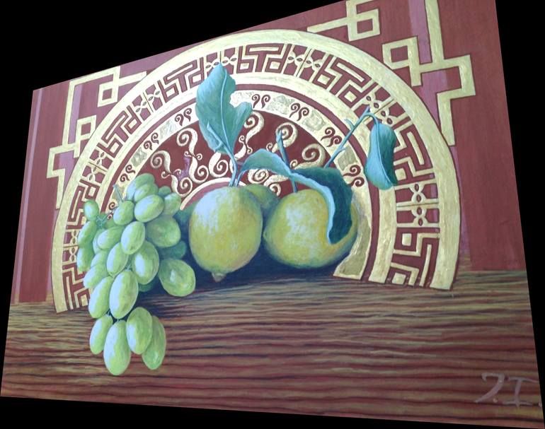 Original Art Deco Abstract Painting by Iwan Juckow