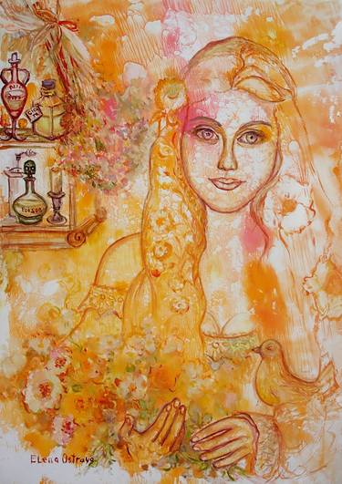 Original Women Painting by Elena Ostraya