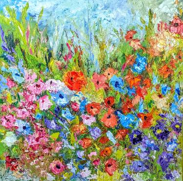 Original Impressionism Floral Paintings by Nicole Caron