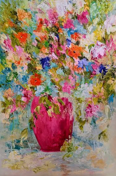 Original Floral Paintings by Nicole Caron