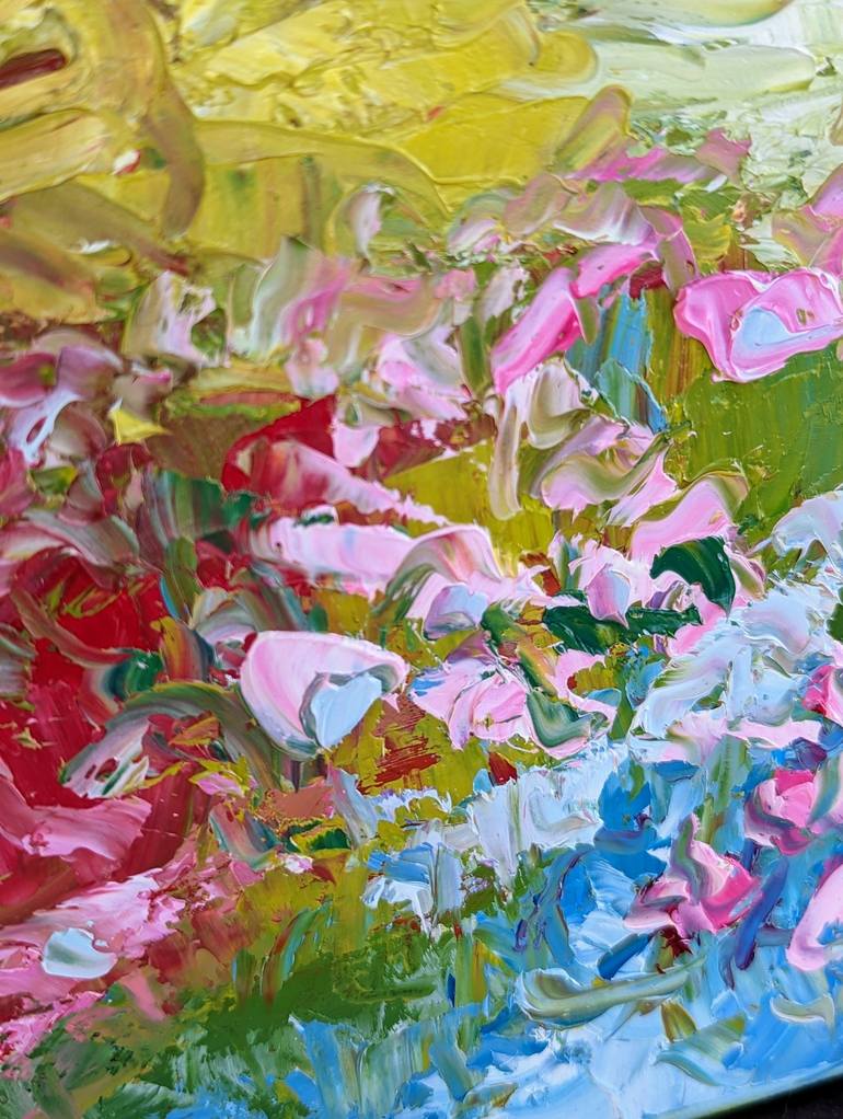 Original Impressionism Floral Painting by Nicole Caron