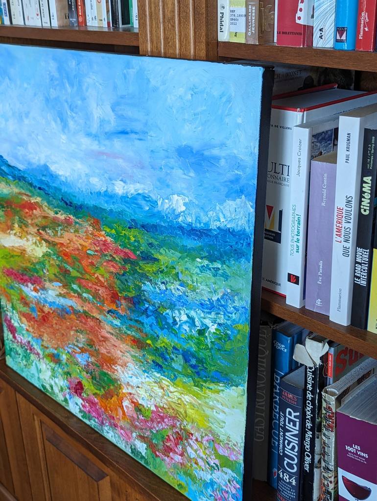 Original Impressionism Floral Painting by Nicole Caron