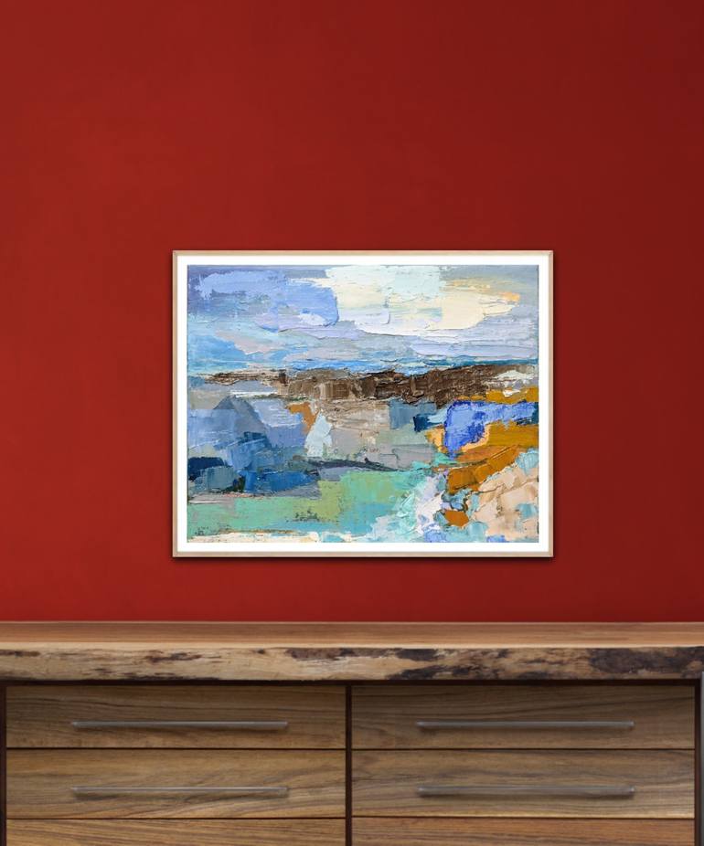 Original Expressionism Landscape Painting by Nicole Caron