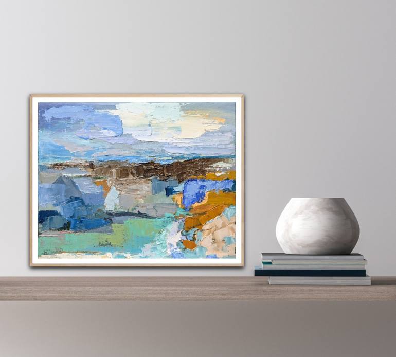 Original Expressionism Landscape Painting by Nicole Caron