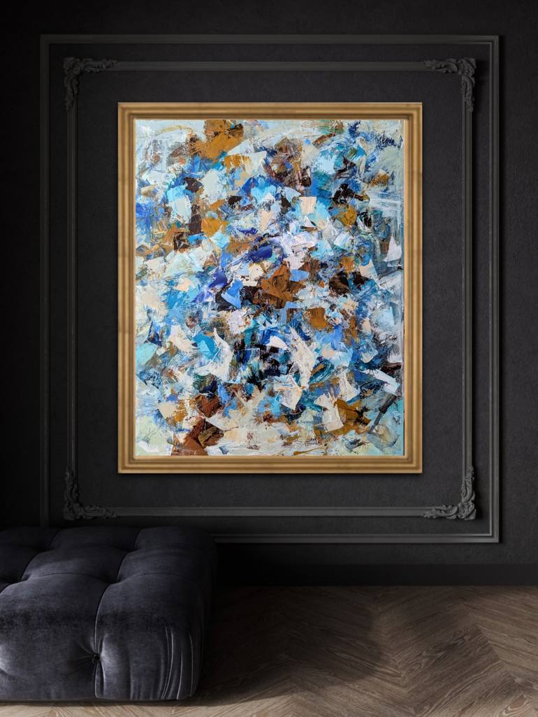 Original Abstract Expressionism Abstract Painting by Nicole Caron