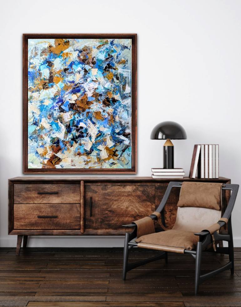 Original Abstract Expressionism Abstract Painting by Nicole Caron