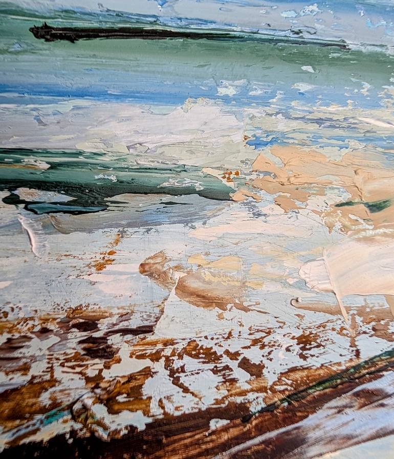 Original Abstract Expressionism Water Painting by Nicole Caron