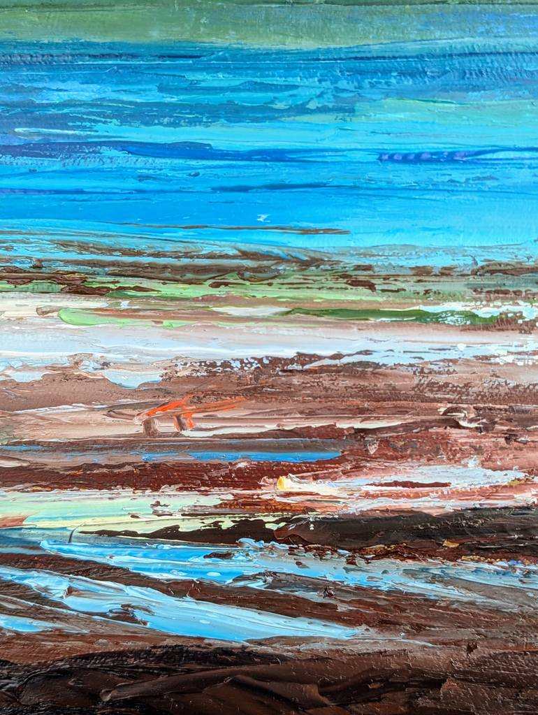 Original Abstract Expressionism Seascape Painting by Nicole Caron