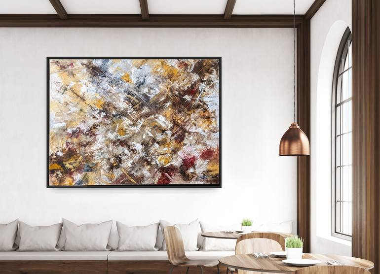 Original Abstract Expressionism Abstract Painting by Nicole Caron