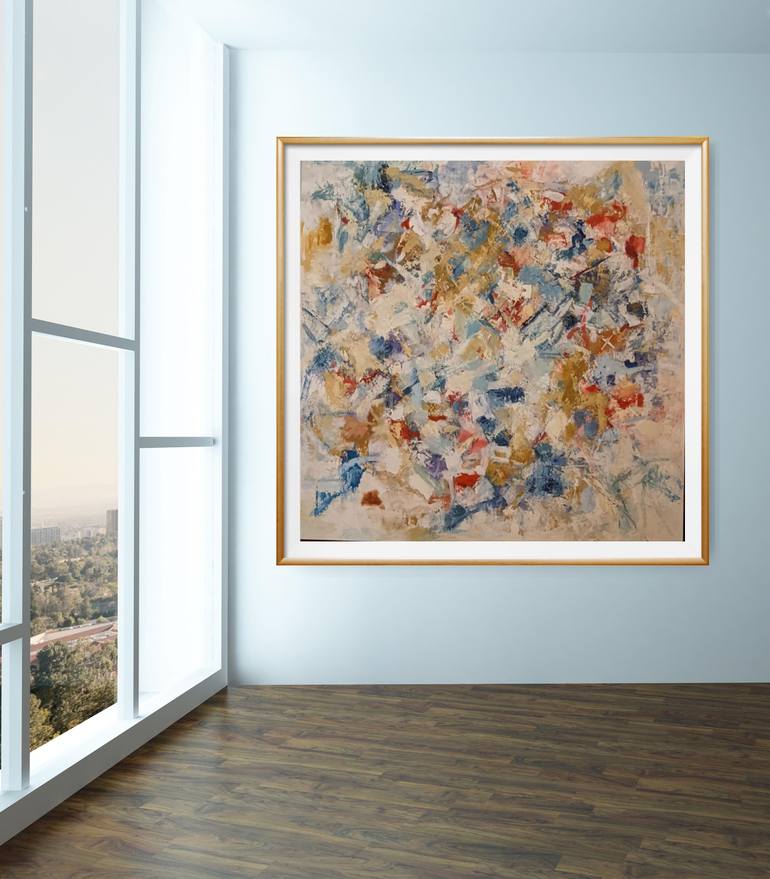 Original Abstract Expressionism Abstract Painting by Nicole Caron