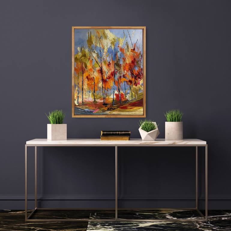 Original Expressionism Landscape Painting by Nicole Caron