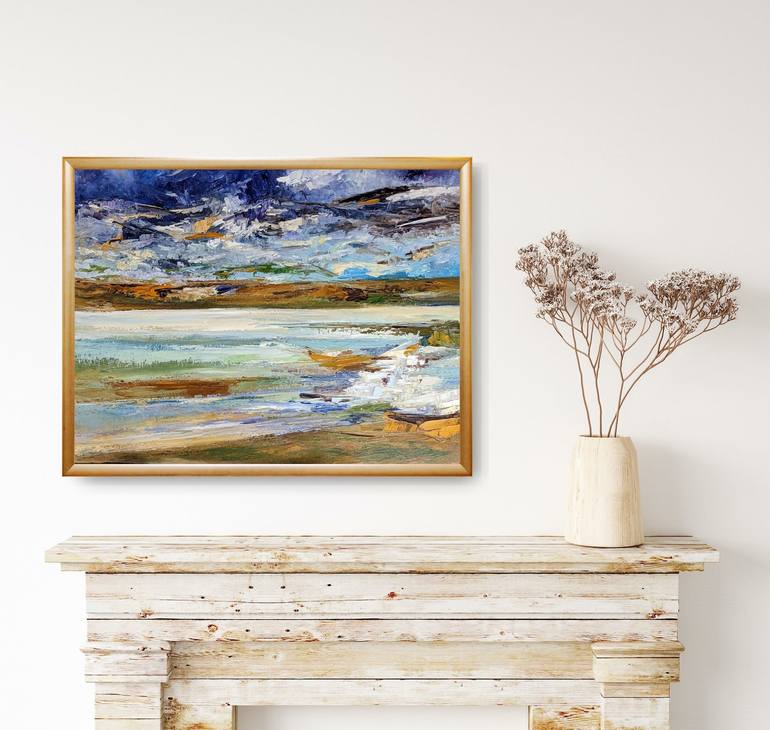 Original Abstract Expressionism Landscape Painting by Nicole Caron