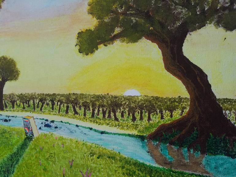 Original Abstract Landscape Painting by Christopher Montiel