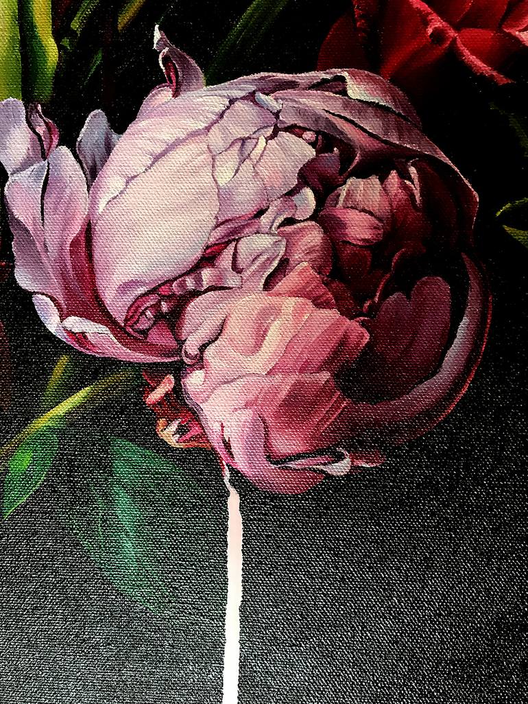 Original Realism Floral Painting by stephen mckenzie