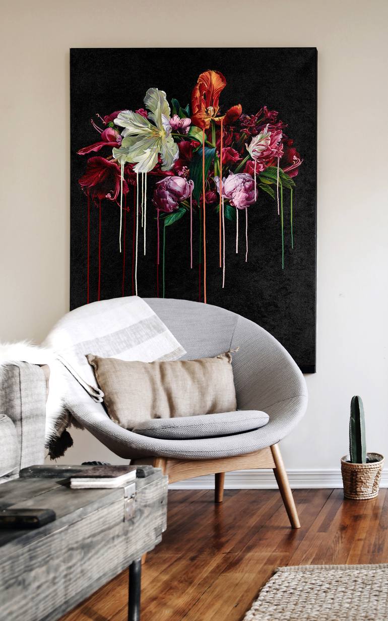 Original Realism Floral Painting by stephen mckenzie