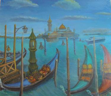 Print of Boat Paintings by Igor Kokushadze