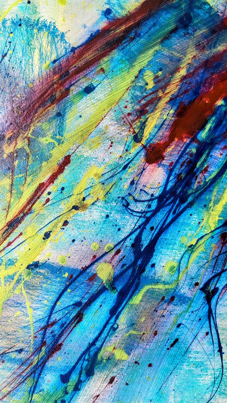 Original Abstract Expressionism Abstract Painting by Natalia Wiercinska
