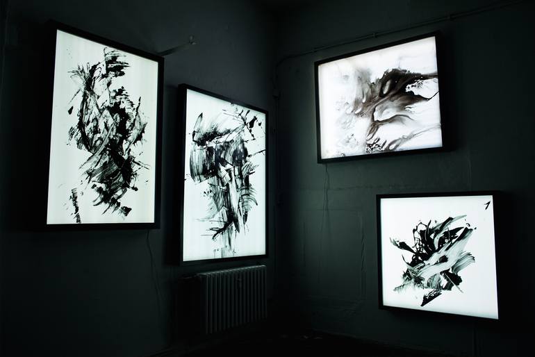 Original Abstract Expressionism Abstract Sculpture by Andrew Scott