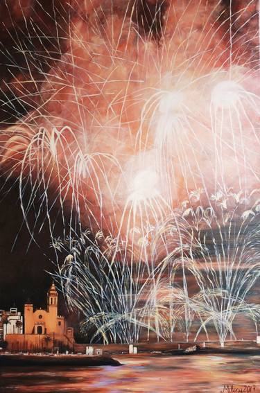 Fireworks night in Sitges thumb