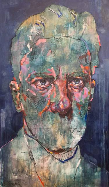 Original Figurative Portrait Painting by Ali Alamdar