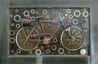 Original Modern Bicycle Installation by Sandro Caponnetto