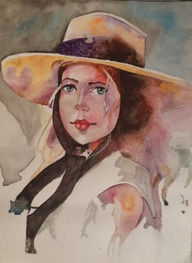 Watercolour girl thumb