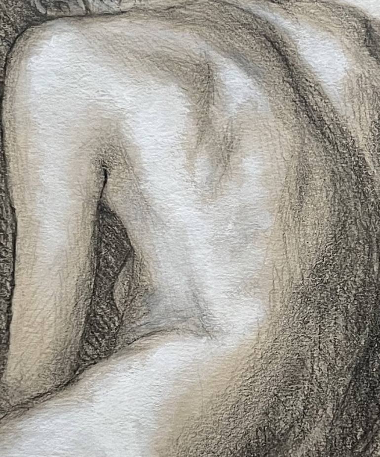 Original Nude Drawing by Katique Katarzyna Jaworska