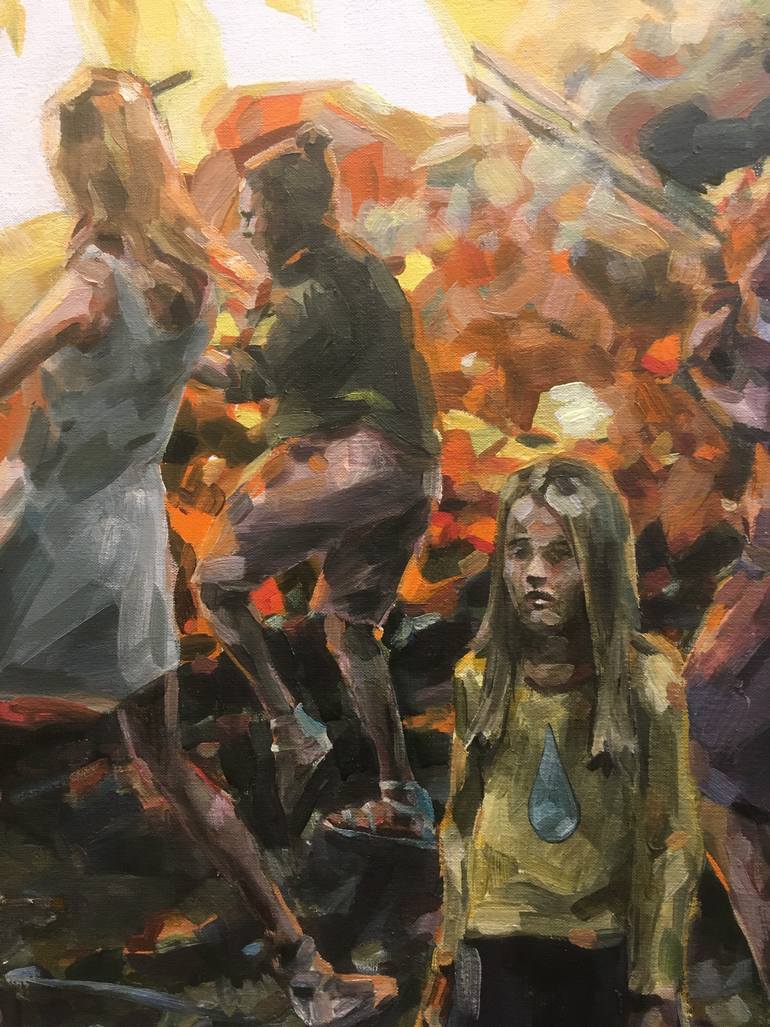 Original Figurative People Painting by Topi Ruotsalainen