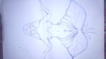 Print of Expressionism Nude Drawings by Sandip Waghmare