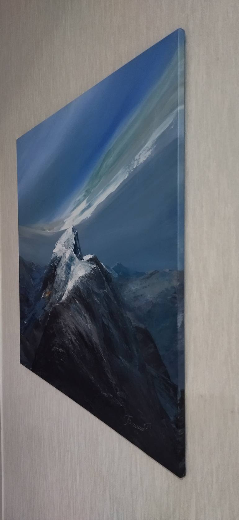 Original Abstract Landscape Painting by Mansur Boybekov