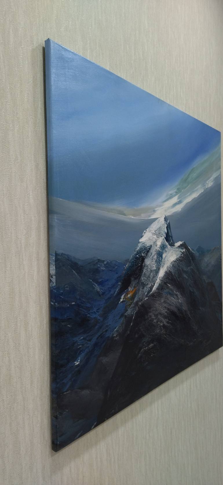 Original Abstract Landscape Painting by Mansur Boybekov