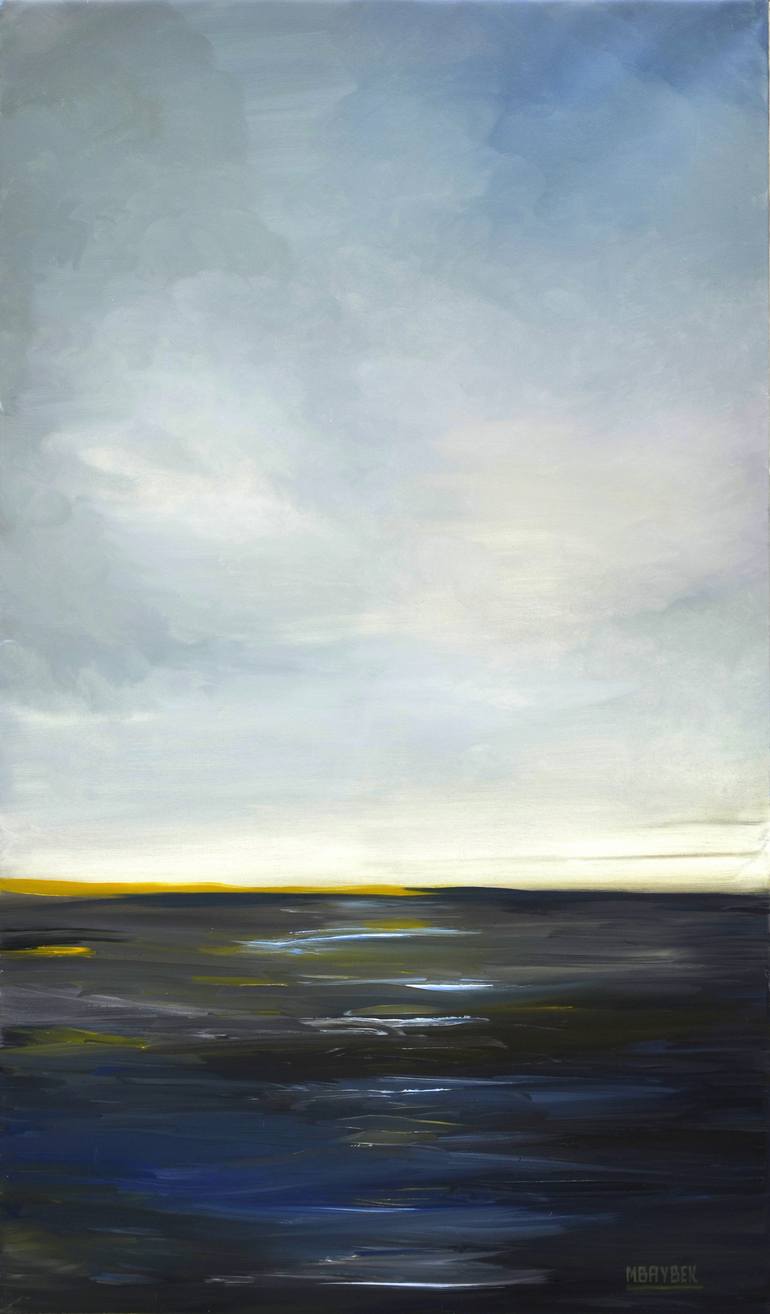 Original Abstract Painting by Mansur Boybekov | Abstract Art on Canvas | The object of your search is deep under water.