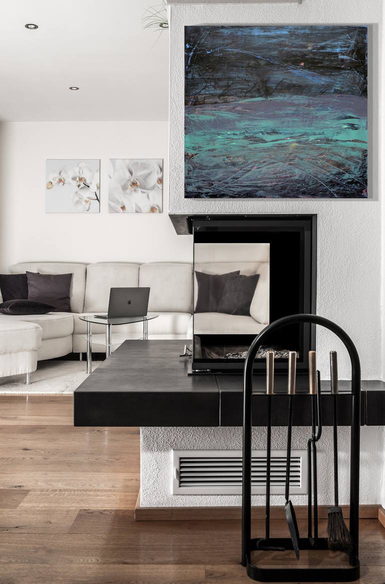 Original Portraiture Abstract Painting by Mansur Boybekov