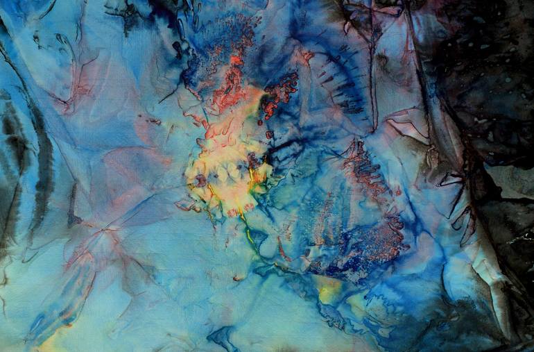 Original Abstract Expressionism Abstract Painting by Jie Feng