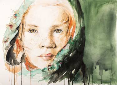 Print of Figurative Portrait Paintings by Raluca Judet
