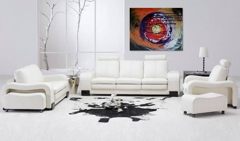Original Abstract Expressionism Abstract Painting by Carolina Nunez  Bussolini