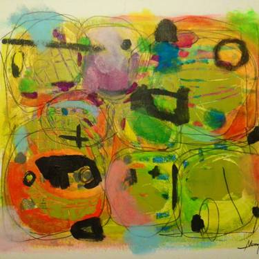 Original Abstract Paintings by Motoko Oyamada