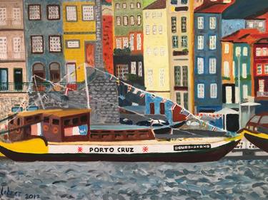 Original Realism Boat Paintings by Avi Lehrer