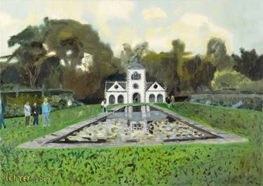 Original Realism Garden Paintings by Avi Lehrer