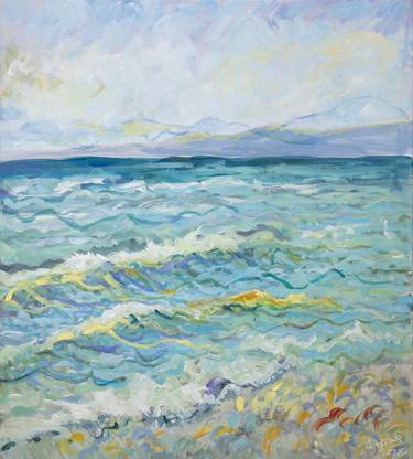 Print of Impressionism Seascape Paintings by Olga Deptula